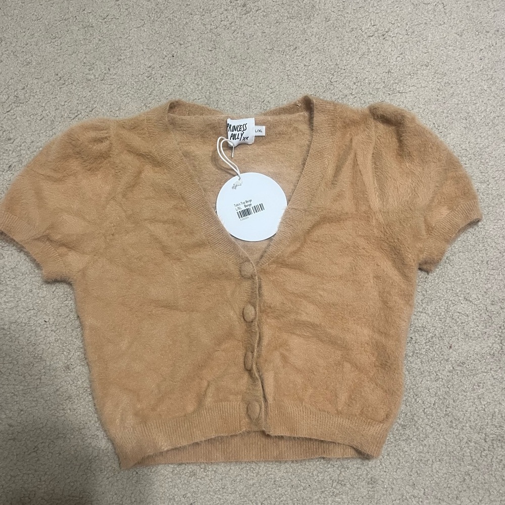 A Non worn sweater cardigan t shirt from princess Polly